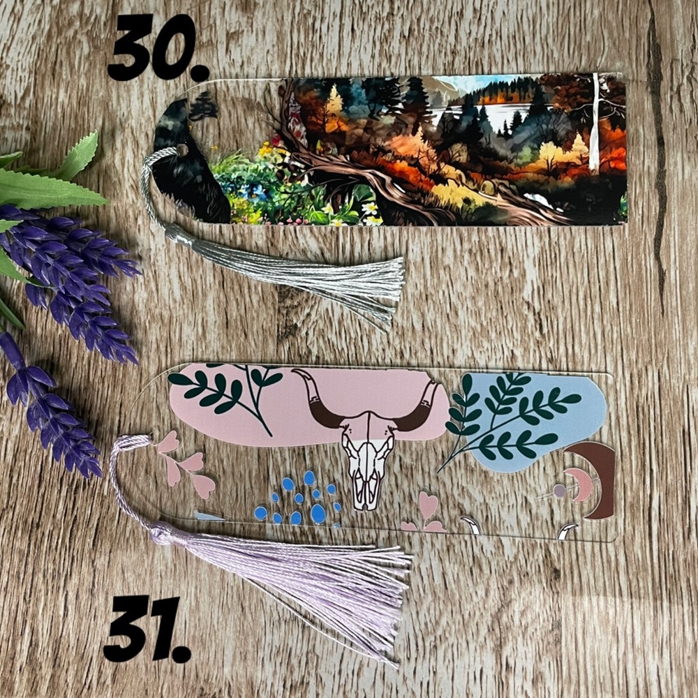 Bookmark Western Nature Handcrafted Artisan Acrylic Journal Gifts Read Book
